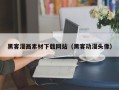 广东黑客漫画素材下载网站（黑客动漫头像）